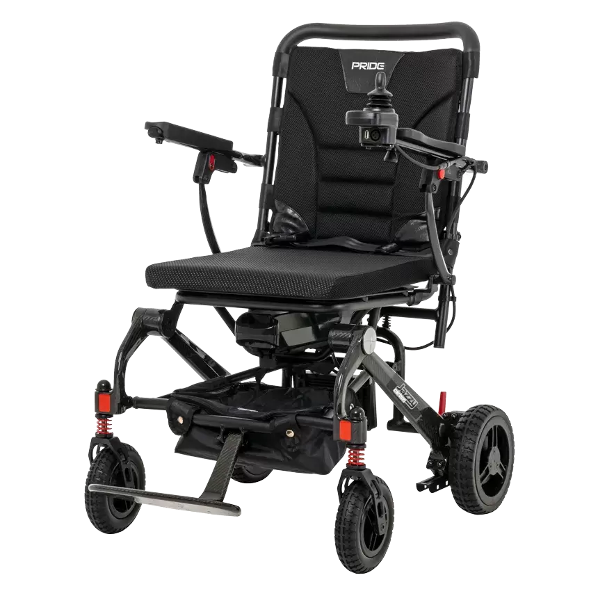 Standard power chair rental, for better maneuverability in small spaces